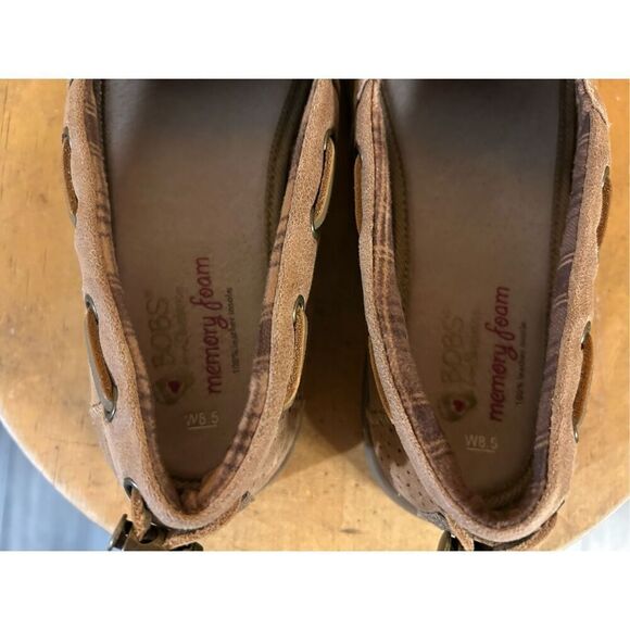Bobs From Skechers Chill Luxe Buttoned Up 33731 Flats Women's Size 8.5 Brown - Picture 5 of 8
